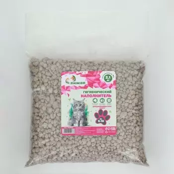 Наполнитель гигиенический "Пижон" , для длинношерстных кошек, 2,1 кг впитываемость до 4 л фр 6-10
