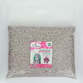 Наполнитель гигиенический "Пижон" , для длинношерстных кошек, 4,2 кг впитываемость до 8 л фр 6-10 1