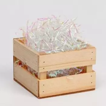 Наполнитель из пластика, иридисцентный, 20гр, прозрачный