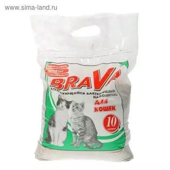 Наполнитель комкующийся BRAVA, 10Л