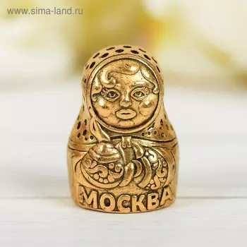 Напёрсток сувенирный «Москва», золото