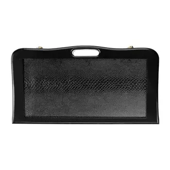 Нарды деревянные большие, настольная игра, 55 х 55 см, кожа, с ручкой, черные, удав