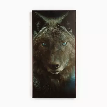 Нарды деревянные большие, с шашками "Волк", настольная игра, 60 х 60 см