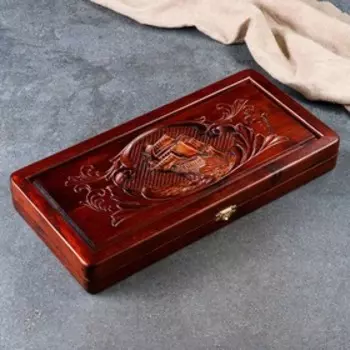 Нарды ручной работы "Корабль", резные, 51х25 см, массив ясеня