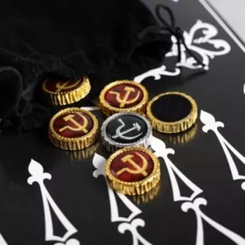 Нарды в мешочке с полем «СССР», 13 х 20 см