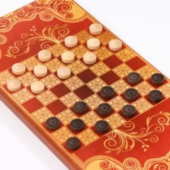 Нарды "Ястреб", деревянная доска 60 х 60 см, с полем для игры в шашки