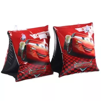 Нарукавники для плавания «Тачки» детские, 2016 см, красный