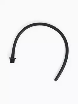 Насадка для анального душа, гибкая, софт-силикон, 501.2 см, черный