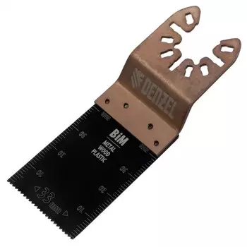 Насадка для МФИ DENZEL 782305, режущ. пазовая прямая, BiM, по металлу дереву, 33 x 1.4 мм