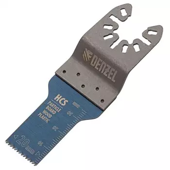 Насадка для МФИ DENZEL 782313, режущая прямая, HCS, по дереву, 20 х 1.4 мм
