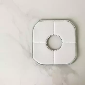 Насадка для швабры Raccoon, с вырезом, микрофибра, квадратная, 2121 см, серая