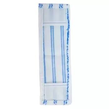 Насадка для швабры Pioneer 16, микрофибра, 38x10 см, цвет белый-синий