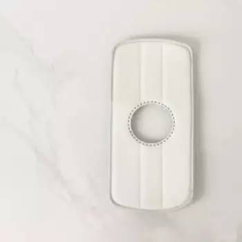 Насадка для швабры Raccoon, с вырезом, микрофибра, прямоугольная, 3014.5 см, серая