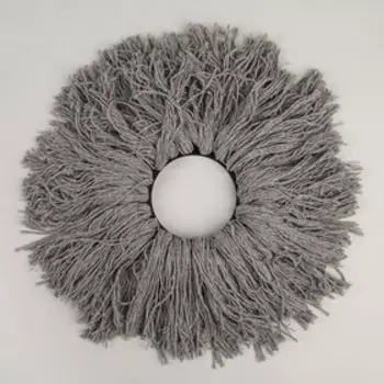 Насадка для швабры с отжимом - центрифугой Доляна, хлопок, 15.62 см, серая