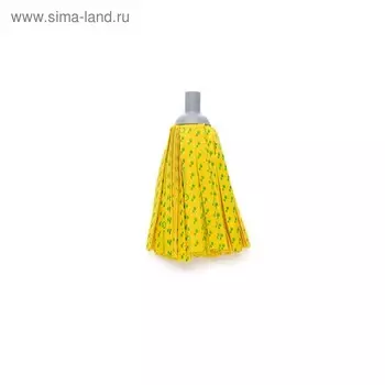 Насадка для швабры с резьбой, ленточная микрофибра, цвет жёлтый