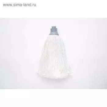Насадка для швабры с резьбой, верёвочная микрофибра, цвет белый 150 г