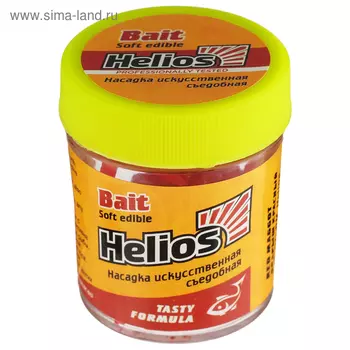 Насадка искусственная съедобная Helios "опарыш", красный (HS-NO-RM)