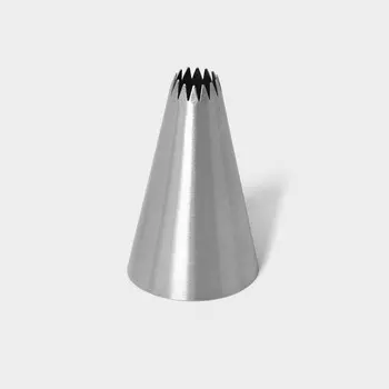 Насадка кондитерская «Французская звезда», d=3 см, выход 1 см, нержавеющая сталь