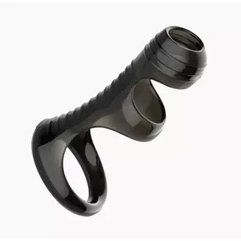 Насадка на пенис с эрекционным кольцом, мягкая стимуляция, черный