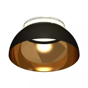 Насадка передняя для корпуса светильника с диаметром отверстия D85mm Ambrella light, DIY Spot, N8145, GX53, цвет чёрный песок, золото желтое полированное, прозрачный