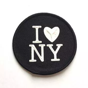 Нашивка «I NY», размер 7 см