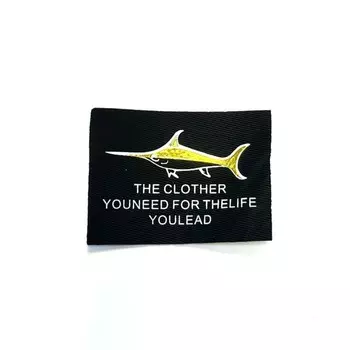 Нашивка под кожу, размер 6x4 см, цвет черный