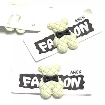 Нашивка силиконовая «Мишка», размер 2x5,5 см