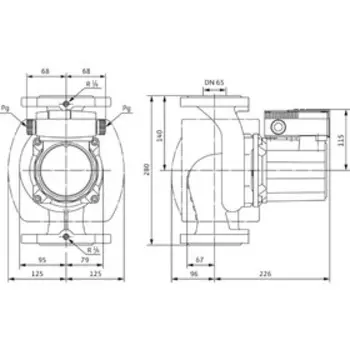 Насос циркуляционный TOP-S 65/7 DM PN6/10