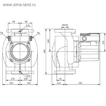 Насос циркуляционный TOP-S 80/10 DM PN6