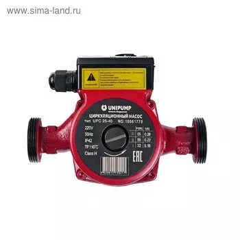 Насос циркуляционный UNIPUMP UPC 32-60 180, напор 6 м