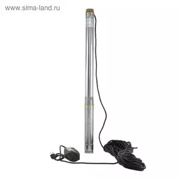 Насос скважинный Aquario ASP 1.5С-60-75, d=3", 860 Вт, 50 л/мин, напор 77 м, кабель 45 м