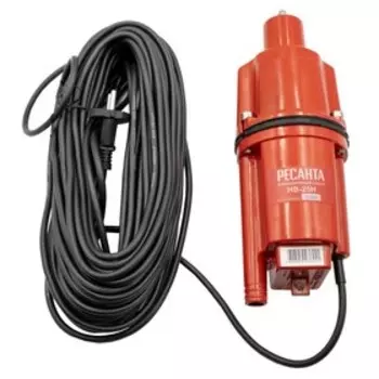 Насос вибрационный "Ресанта" НВ-25Н, 300 Вт, нижний забор, 22 л/мин, напор 75 м, кабель 25 м 79838