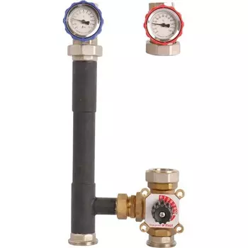 Насосная группа ROMMER RDG-0003-002501, с 3-х ходовым приводным смесителем 1", без насоса