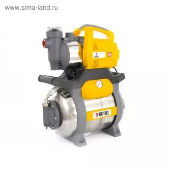 Насосная станция Denzel PSХ950X, 950 Вт, напор 38 м, 55 л/мин, бак 24 л, кабель 1.5 м, нерж.