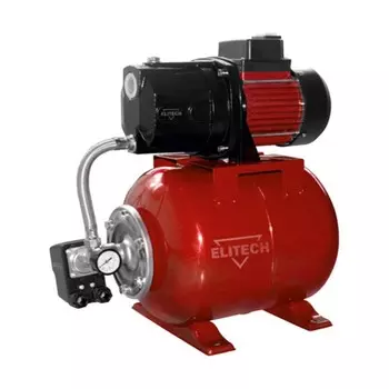 Насосная станция ELITECH САВ 650Ч/19, 650 Вт, 55 л/мин, напор 35 м, бак 19 л, чугун