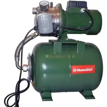 Насосная станция Hammer NST800, 800 Вт, 58 л/мин, напор 45 м, бак 24 л