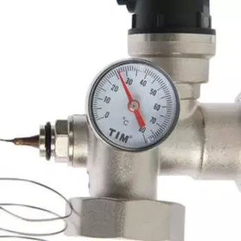 Насосно-смесительный узел TIM JH-1036, 1 1/2", универсальный, L=130/180 мм