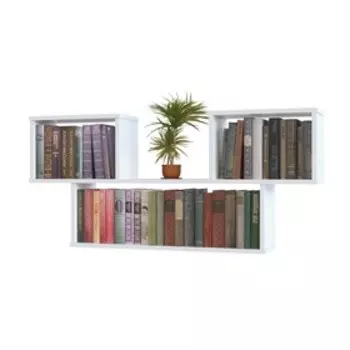 Настенная полка, 1150 × 196 × 520 мм, цвет белый