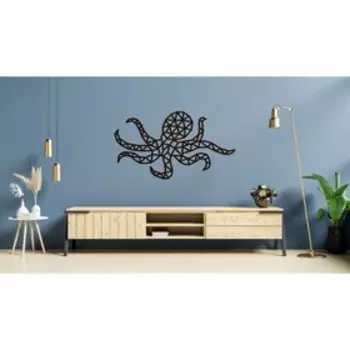 Настенное панно из дерева, сборная модель, EWA Design, Большой Осьминог