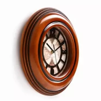 Настенные часы, серия: Интерьер, "Анталья", плавный ход, d=28 см, толщина 3.8 см