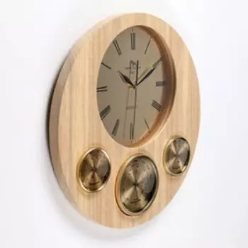 Настенные часы, серия: Интерьер, "Остра", плавный ход, d=45 см, толщина 2.4 см