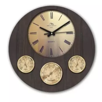 Настенные часы, серия: Интерьер, "Пьет", плавный ход, 45 х 45 х 2.4 см