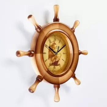Настенные часы, серия: Море, "Апла", плавный ход, 36 х 36 х 2 см