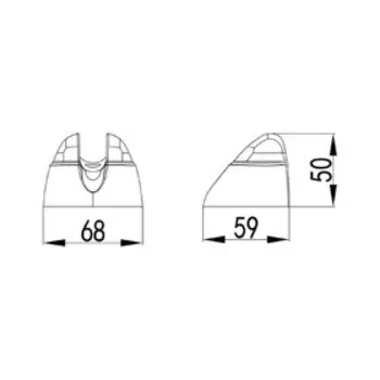 Настенный держатель лейки Lemark LM8099C, фиксированный, хром