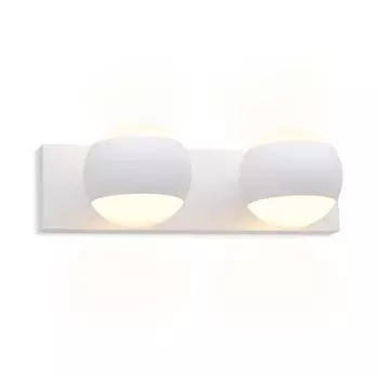 Настенный поворотный светильник с акрилом Ambrella light, Wall, FW573, 2хG9, цвет белый песок
