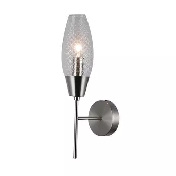 Настенный светильник 1х60Вт E14, размер 10x15x37 см