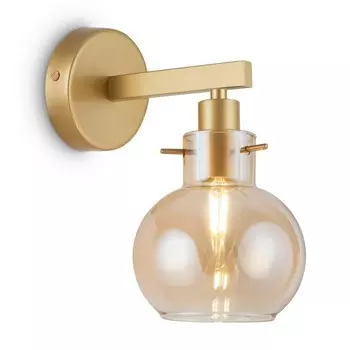 Настенный светильник 60Вт, 1хE14, 24,5x19 см, золото