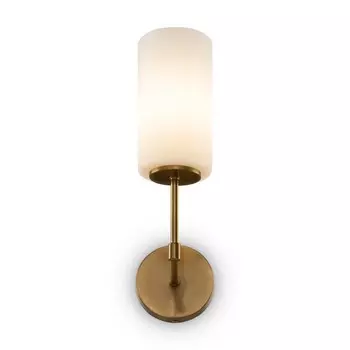 Настенный светильник 60Вт, 1хE14, 32x9 см, латунь