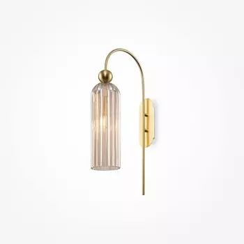 Бра Maytoni MOD302WL-01CG, 1хE14, 40Вт, 26,5х53,5 см, цвет золото