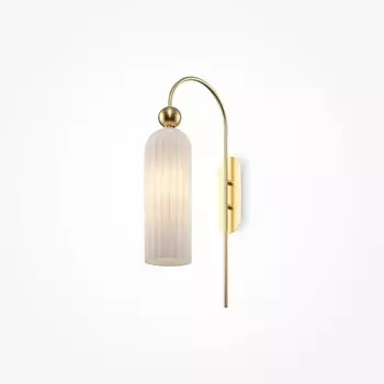 Бра Maytoni MOD302WL-01W, 1хE14, 40Вт, 23,5х53,5 см, цвет золото